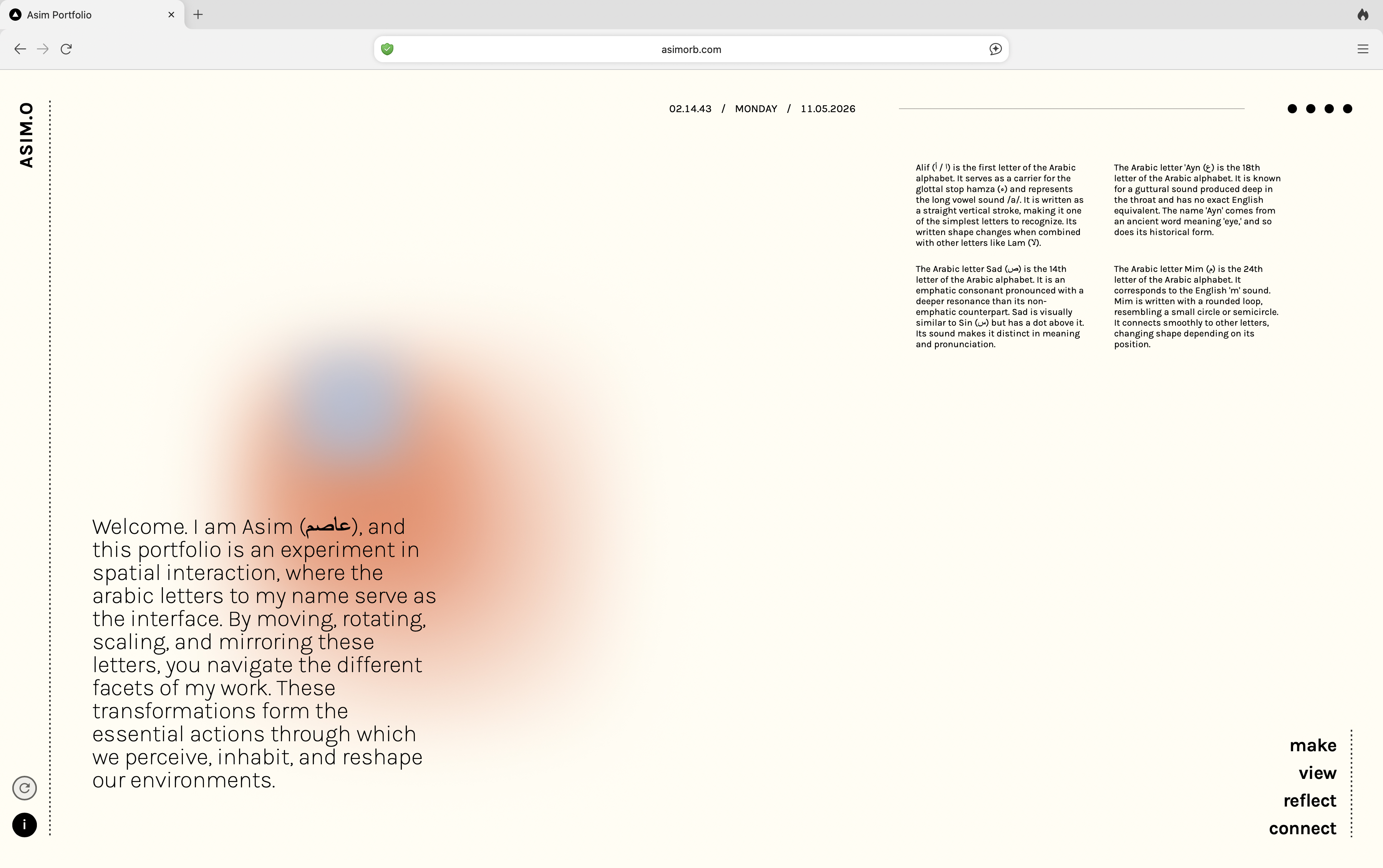 Orb website screen 01